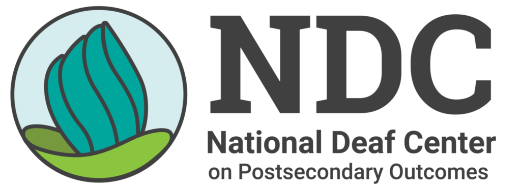 logo for National Deaf Center (NDC)